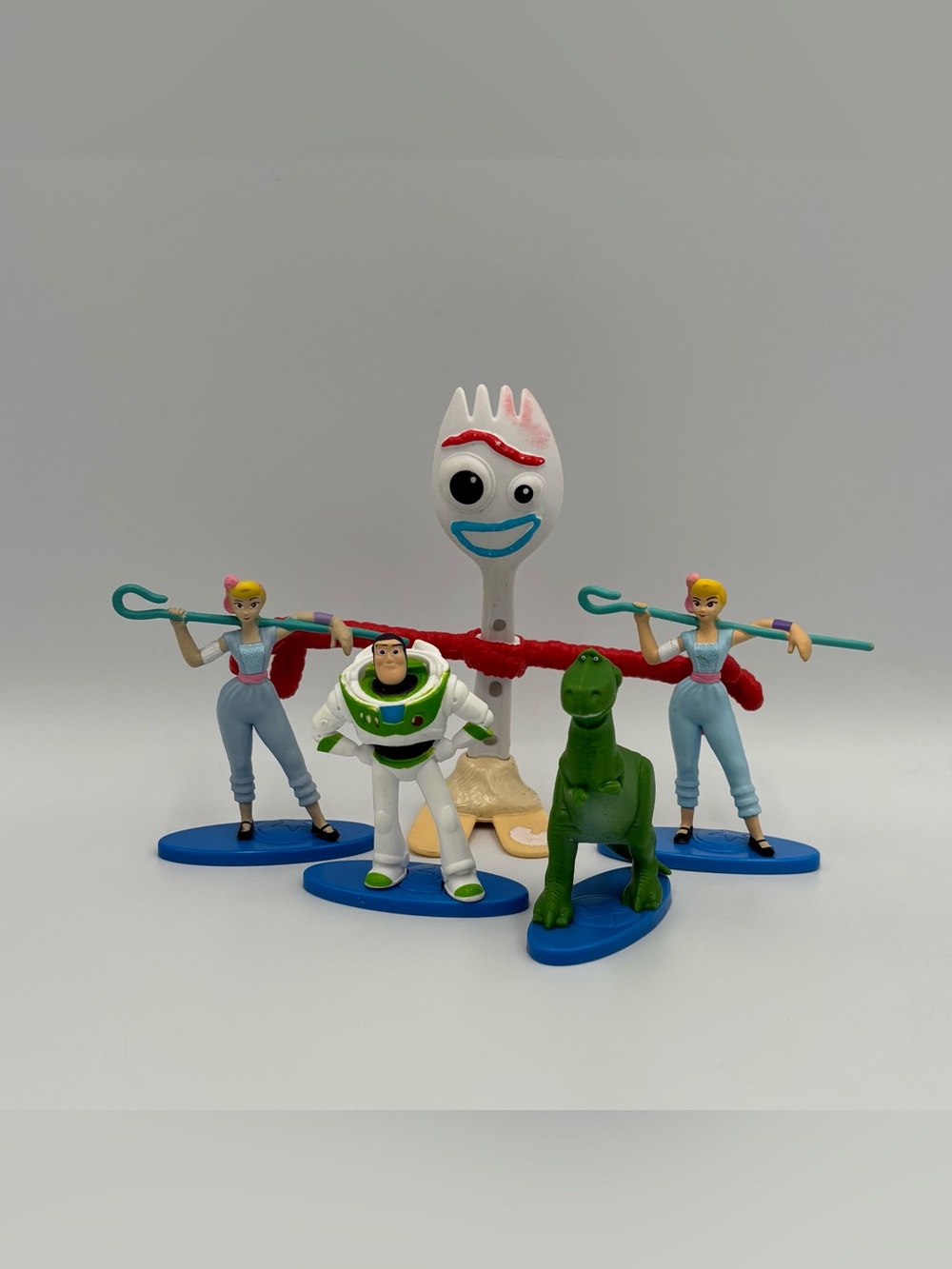 Disney Toy Story 4 Micro Collection Toy Lot Bo Peep Forky Buzz Lightyear Rex